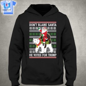 Dont Blame Santa He Voted For Trump Ugly Sweater fashionwaveus 1 2