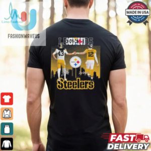 Pittsburgh Steelers Legends Troy Polamalu And Terry Bradshaw Signatures Shirt fashionwaveus 1 3