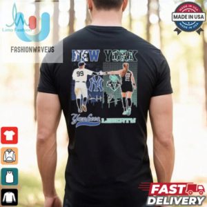 New York Yankees Aaron Judge X New York Liberty Sabrina Ionescu Signatures Shirt fashionwaveus 1 3