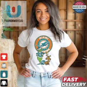 Official Grinch And Max Miami Dolphins Merry Christmas 2024 Shirt fashionwaveus 1 2