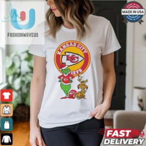 Official Grinch And Max Kansas City Chiefs Merry Christmas 2024 Shirt fashionwaveus 1 3