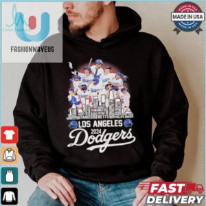 Los Angeles Dodgers 2024 National League Champions City Skyline Players Names Shirt fashionwaveus 1 1