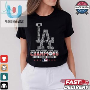 Los Angeles Dodgers La Champs National League Champions 2024 T Shirt fashionwaveus 1 1