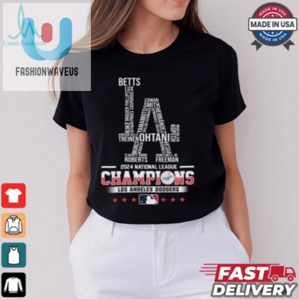 Los Angeles Dodgers La Champs National League Champions 2024 T Shirt 