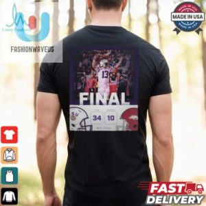 Final Lsu Tigers 34 10 Arkansas Razorbacks Tigers Keep It Rollin Poster T Shirt fashionwaveus 1 1