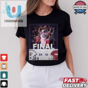 Final Lsu Tigers 34 10 Arkansas Razorbacks Tigers Keep It Rollin Poster T Shirt fashionwaveus 1 2