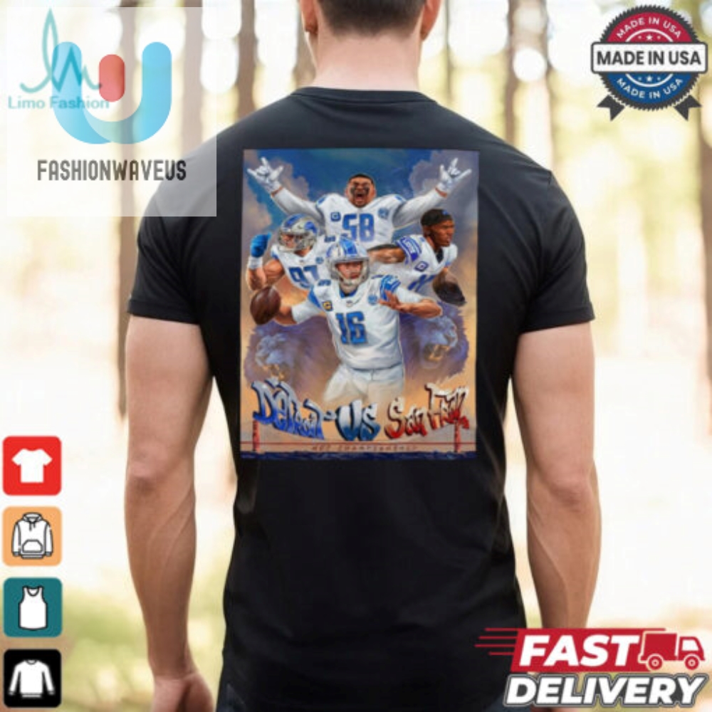 Detroit Lions Vs 49Ers Ford Field Nfc Championship Poster T Shirt 