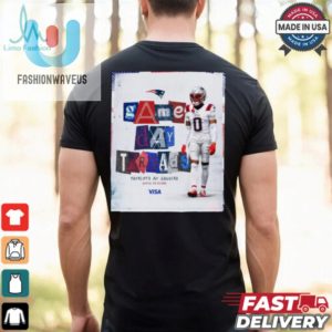 New England Patriots Same Day Threads Patriots At Jacksonville Jaguars White On Silver Poster T Shirt fashionwaveus 1 1