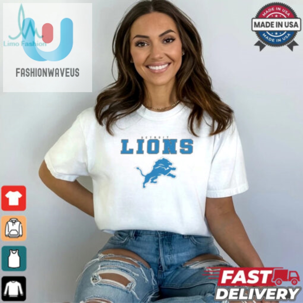 Detroit Lions Gameday Couture Women_S Big Goals Oversized Shirt 