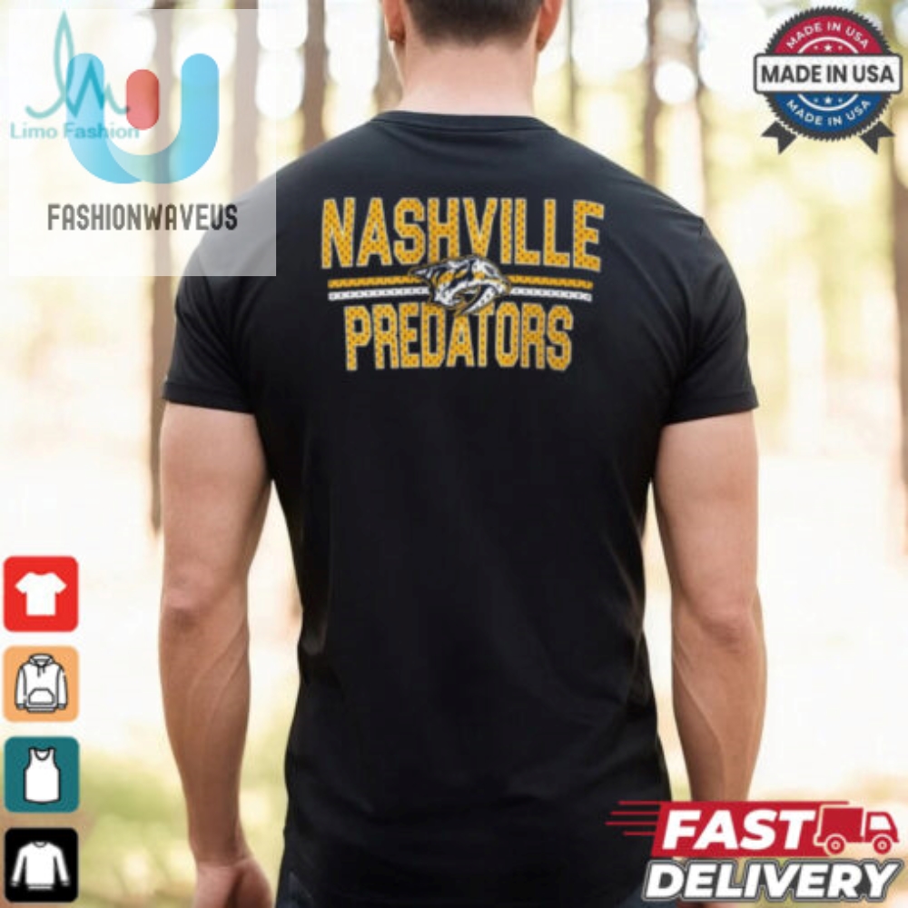 Nashville Predators Starter Mesh Look Team Name Logo Pullover Shirt 