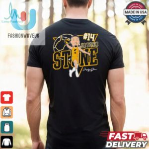 Jayden Stone 14 West Virginia Mountaineers Basketball Caricature Signature T Shirt fashionwaveus 1 1