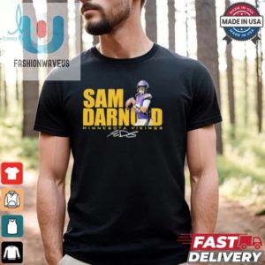 Sam Darnold No. 14 Minnesota Vikings Signature Shirt fashionwaveus 1 2