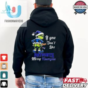 Grinch If You Dont Like Patriots Merry Kiss My Ass Christmas Shirt fashionwaveus 1 3