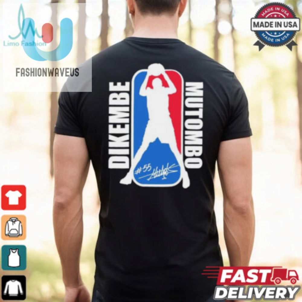 Nba Dikembe Mutombo No. 55 Signature Logo Shirt 