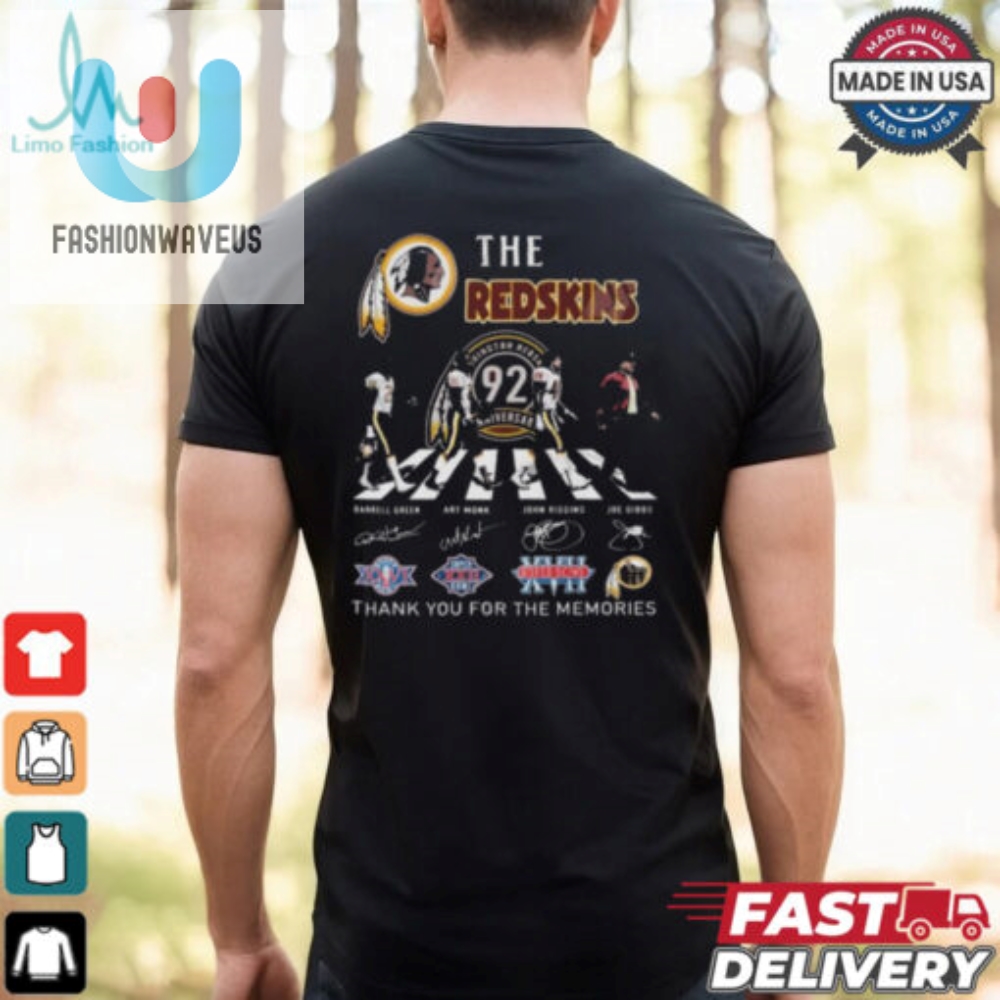 Washington Redskins 92Th Anniversary Thank You For The Memories Signatures Shirt 