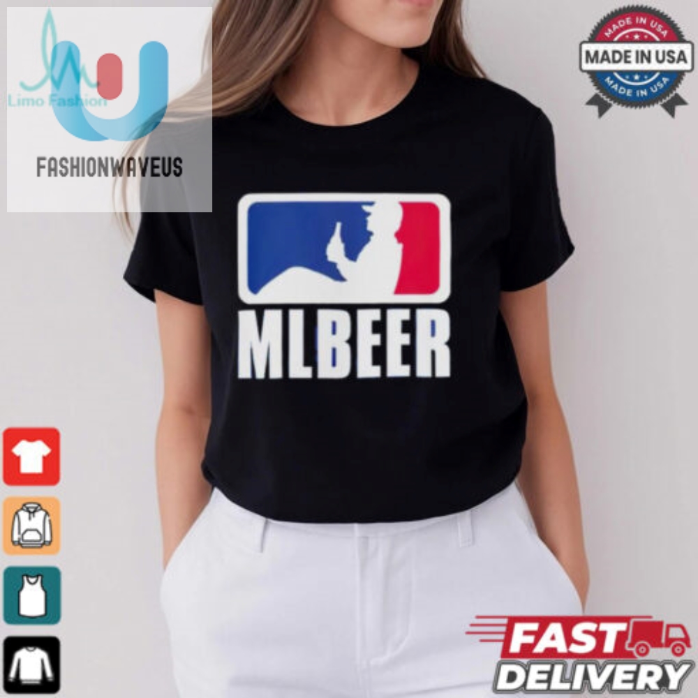 Mlbeer Mlb Parody Logo Funny Baseball And Beer Lover Shirt 