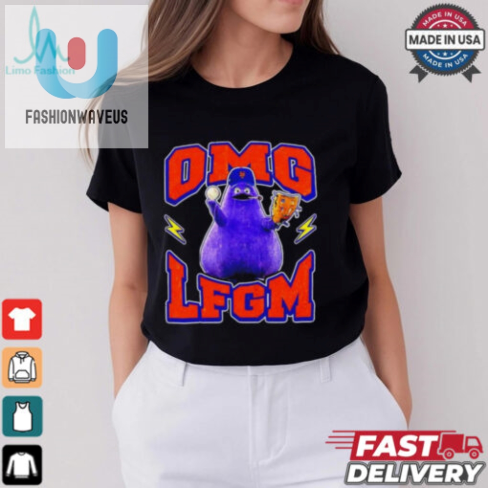 Grimace Smoking Lfgm Omg New York Mets Shirt 