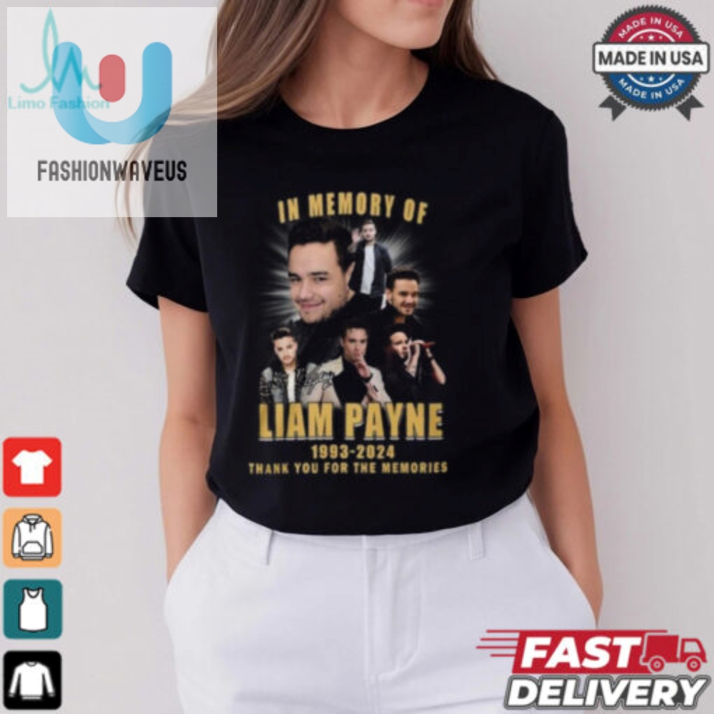 In Memory Of Liam Payne 1993 2024 Thank You For The Memories Gift For Fans T Shirt 