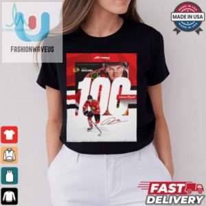 Chicago Blackhawks Milestone Moments Lukas Reichel 100 Games Played Signature Poster T Shirt fashionwaveus 1 1