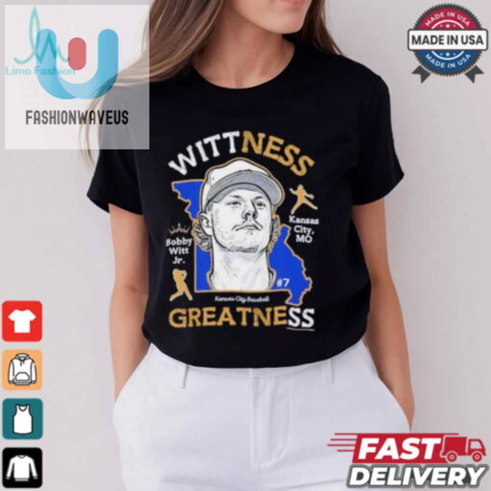 Wittness Greatness Bobby Witt Jr. Kansas City Royals Baseball Map Shirt 