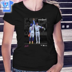 Harrison Bader Francisco Lindor New York Mets 2024 Mlb Postseason Moments Tshirt fashionwaveus 1 1