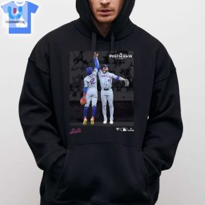 Harrison Bader Francisco Lindor New York Mets 2024 Mlb Postseason Moments Tshirt fashionwaveus 1 2