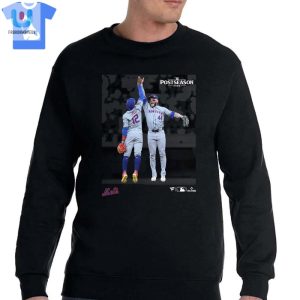 Harrison Bader Francisco Lindor New York Mets 2024 Mlb Postseason Moments Tshirt fashionwaveus 1 3