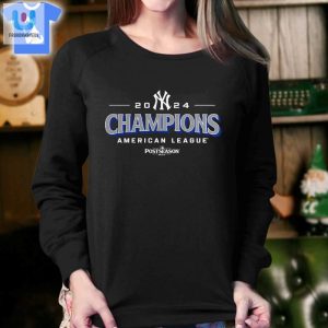 New York Yankees 2024 American League Champions Tshirt fashionwaveus 1 3