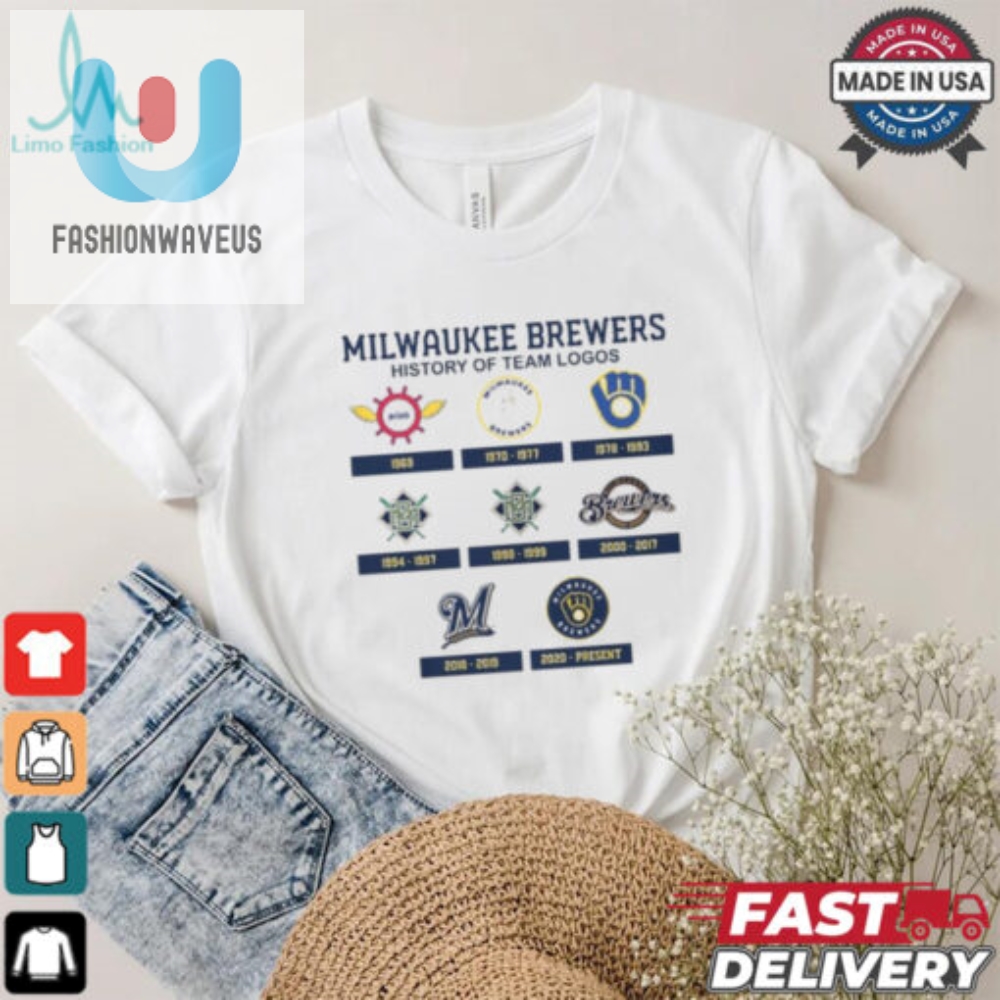 Milwaukee Brewers History Of Team Logos Shirt 