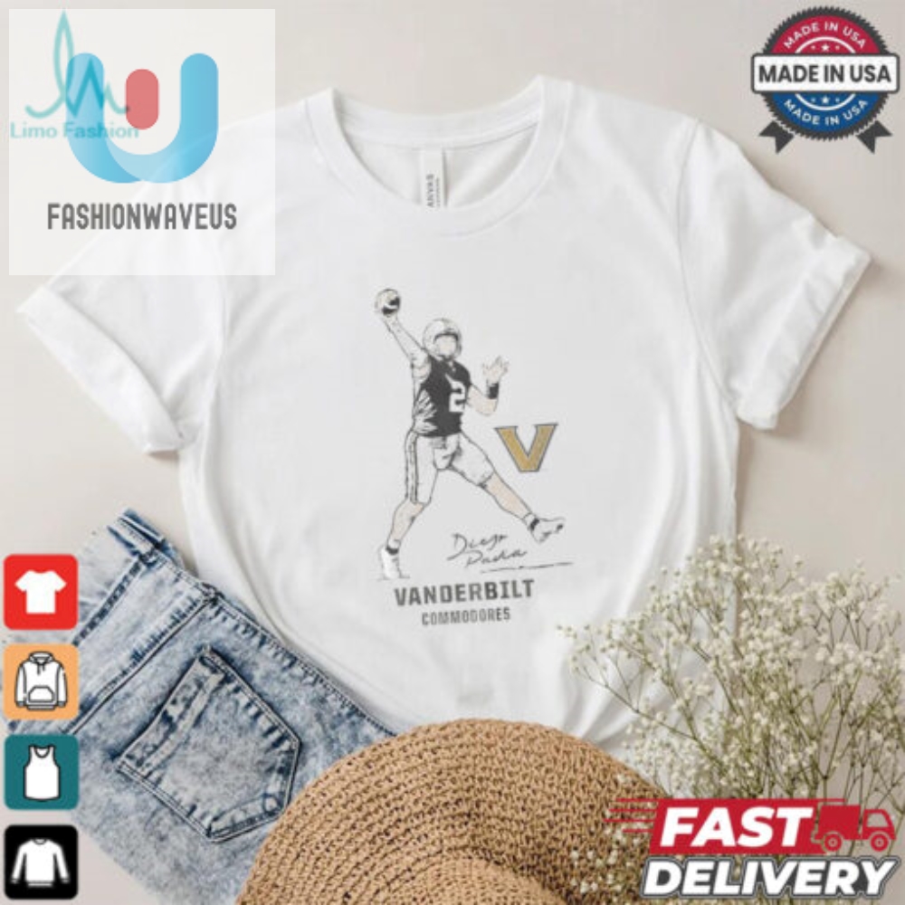 Vanderbilt Football Diego Pavia Superstar Pose T Shirt 