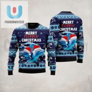 Dolphin Flippin Ugly Christmas Sweater fashionwaveus 1 1