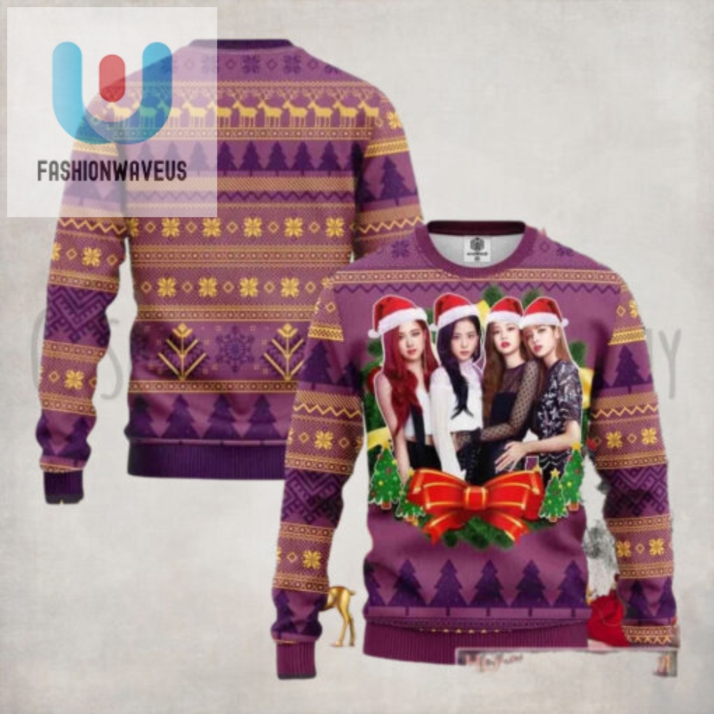 Blackpink Kpop Chirstmas Gifts 2024 Xmas For Family And Friends Ugly Sweater 