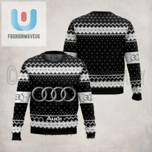 Audi Car Big Logo Black Ugly Christmas Sweater fashionwaveus 1 1