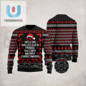 Hellur Hallelujer Praise Da Lort Merry Ugly Christmas Sweater fashionwaveus 1 1