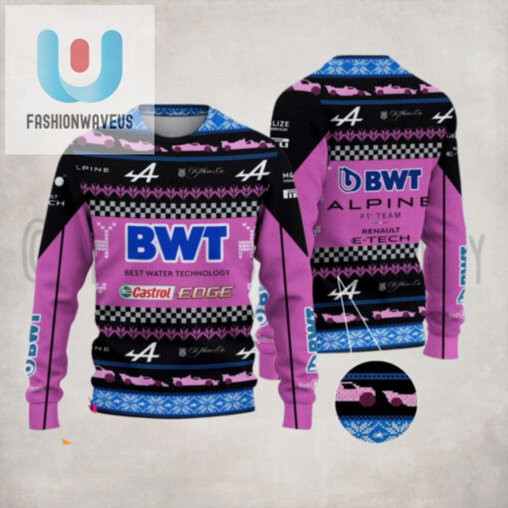 Alpine F1 Team Purs1540 Ugly Sweater 