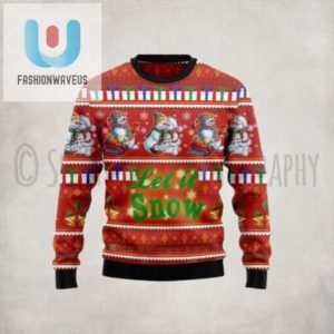 Snowman Let It Snow Ugly Christmas Sweater fashionwaveus 1 1