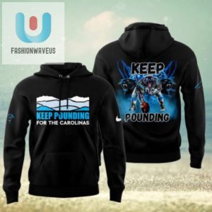 Carolina Panthers Keep Pounding 2024 Black Hoodie fashionwaveus 1 1