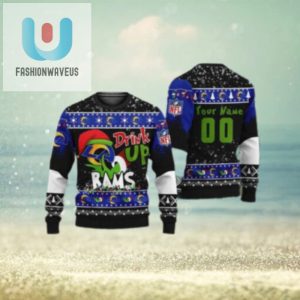 Los Angeles Rams Drink Up Grinch Ugly Christmas Sweater fashionwaveus 1 1