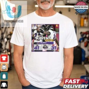 2024 Poster Final Ravens Win Nfl Week 7 2024 Baltimore Ravens 41 31 Tampa Bay Buccaneers T Shirt fashionwaveus 1 2