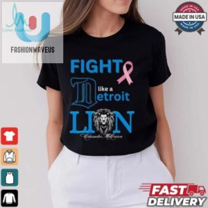 Fight Like A Detroit Lions Cancer Logo Shirt fashionwaveus 1 2