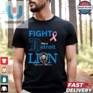 Fight Like A Detroit Lions Cancer Logo Shirt fashionwaveus 1 3