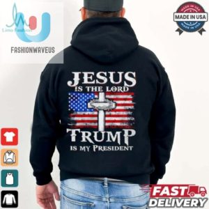 Jesus Is The Lord Trump Is My President American Flag Shirt fashionwaveus 1 1