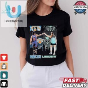 New York Knicks X New York Liberty Signature Shirt fashionwaveus 1 2