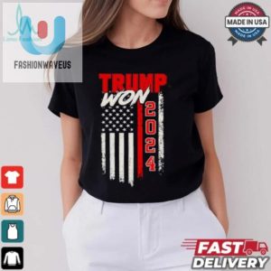 Trump Won 2024 America Flag Shirt fashionwaveus 1 2