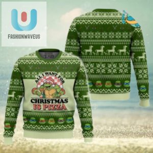 All I Want For Christmas Is Pizza Ugly Christmas Sweater fashionwaveus 1 3