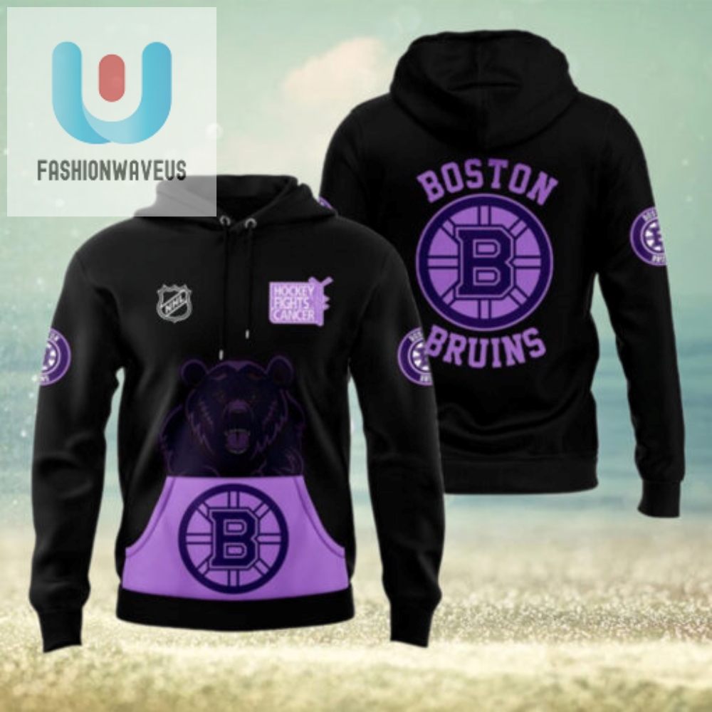 Boston Bruins X Hockey Fights Cancer 2024 Hoodie1 