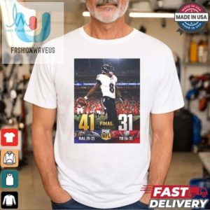 2024 Poster Baltimore Ravens 41 31 Tampa Bay Buccaneers The Ravens Get The W On The Road And Their 5Th Straight Win T Shirt fashionwaveus 1 6