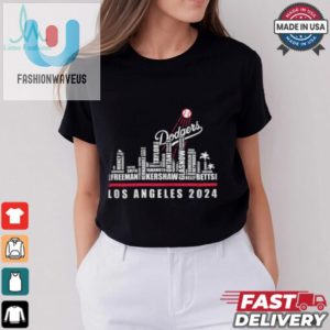 Los Angeles Dodgers 2024 Names City Skyline Shirt fashionwaveus 1 5