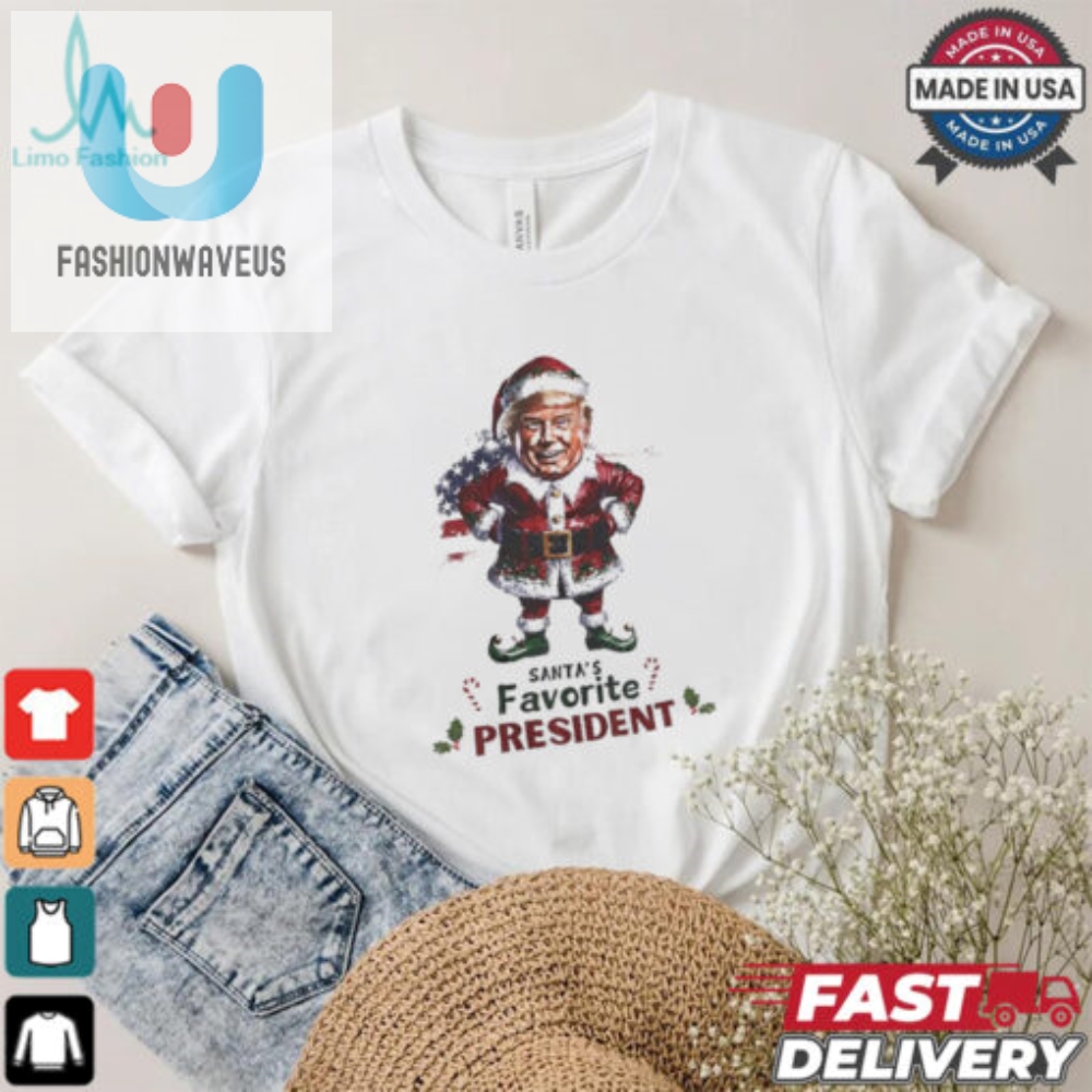 Santas Favorite President Elf Trump Christmas Shirt 