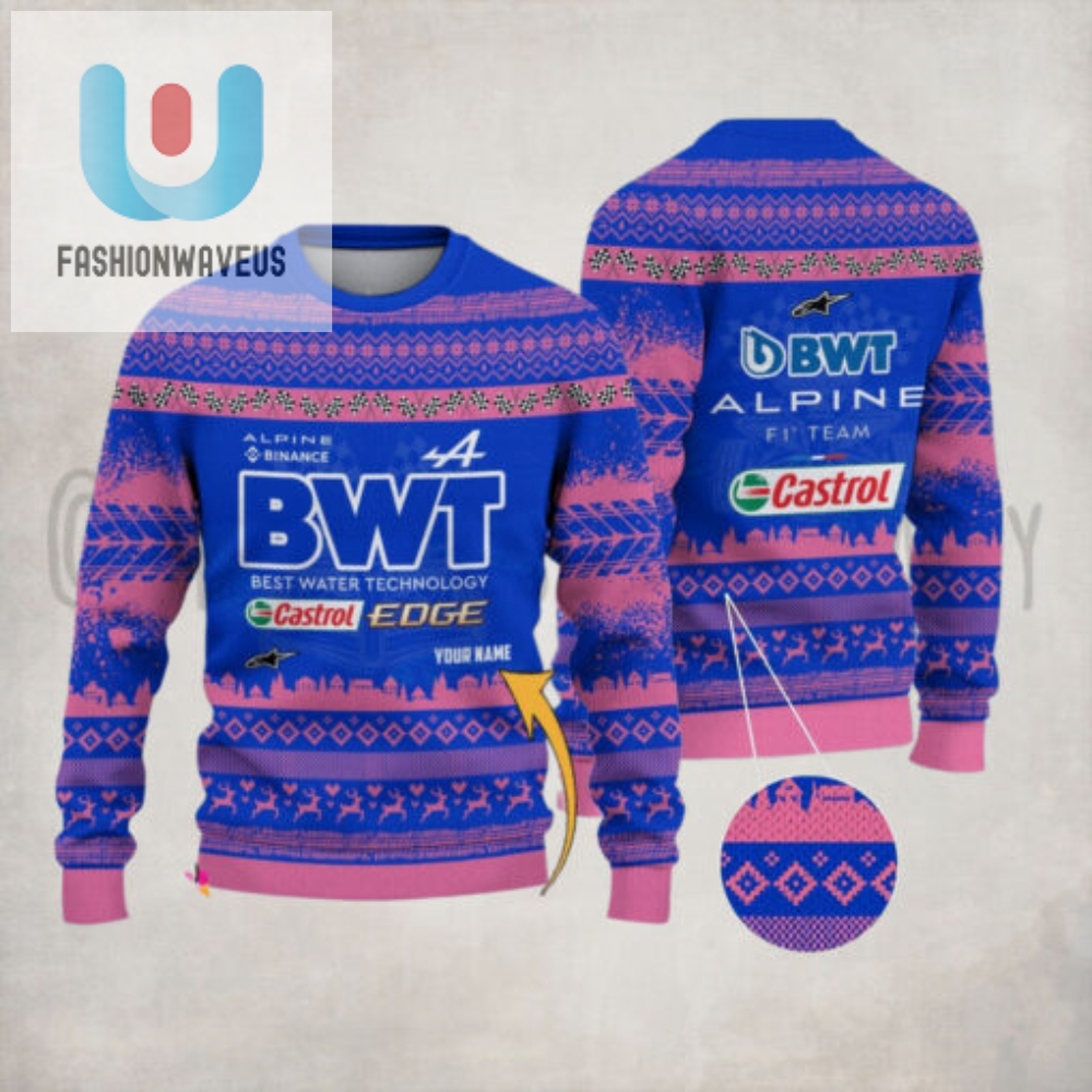 Alpine F1 Team Purs1101 Ugly Sweater 